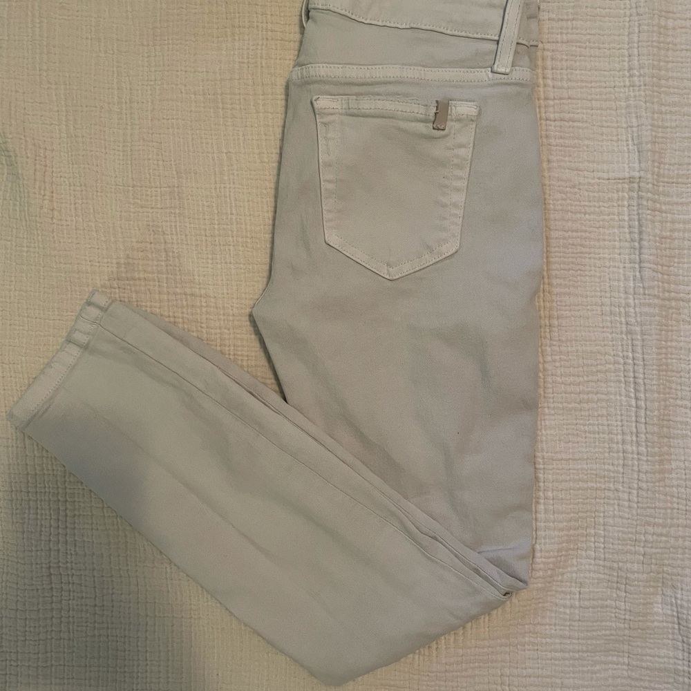 White distressed ankle boot cut Joe’s Jeans